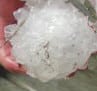 Hailstone formation