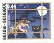 Funny Halloween Postage Stamps