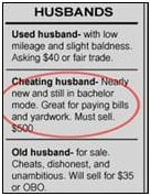 Husband for sale