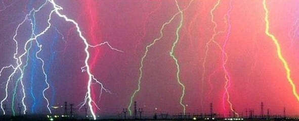 Lightning Strike Sparks Forest Fire