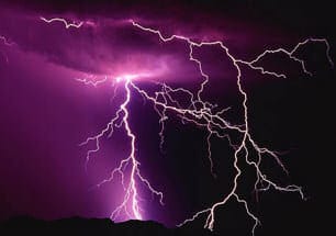 Lightning in the sky - PowerPoint Presentation