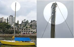 Lightning strikes yatch