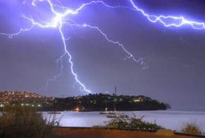 lightning over majorca