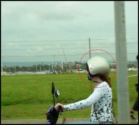 Crazy motor cycle helmet