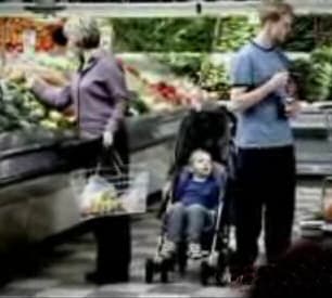 Little boy in buggy