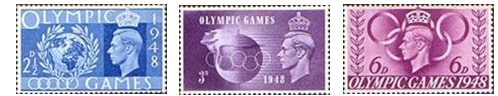 Olympic Stamps London 1948
