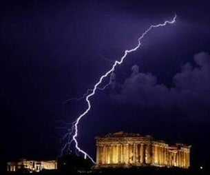 Lightning in Athens