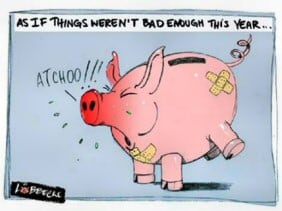 Swine Flu piggy bank