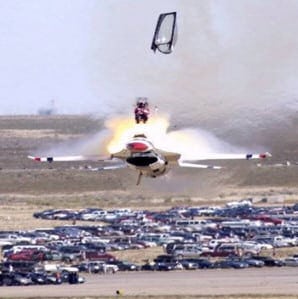 Pilot Ejecting from Plane