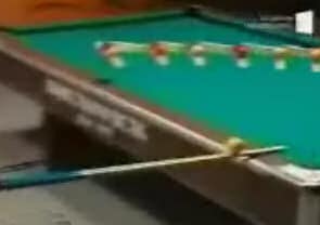 Pool and dominoes trick