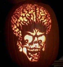 Pumpkins skull - Halloween pictures