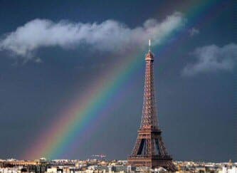 Rainbow over Eiffel Tower