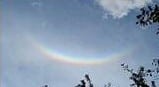 Rainbow Refracted Ice Crystals