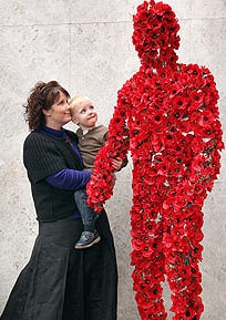 Poppy Appeal mascot in London