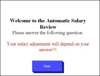 Salary Review Question - PowerPoint Presentation