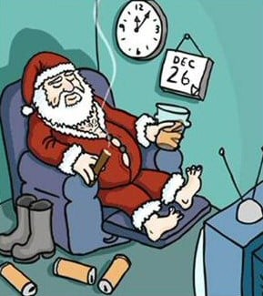 Santa on Boxing Day