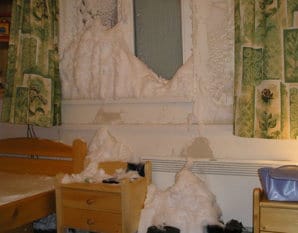 Snow Comes into the House