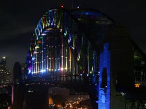 4) Sydney Harbour Bridge Lights