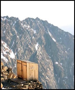 Toilet with a view