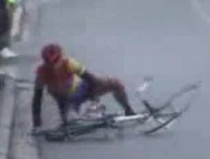 Cyclist winner - premature celebration