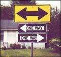 Funny road sign