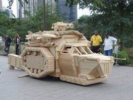 Wooden Tank - Stack that wood